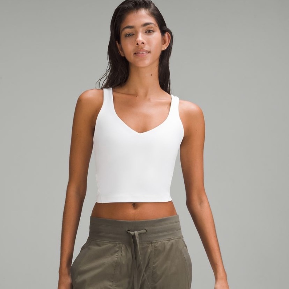 white lululemon align tank